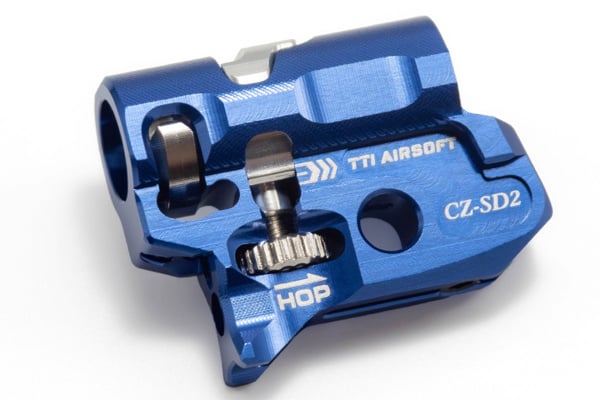 TTI Airsoft Infinity CNC TDC Shadow 2 CZ-75 Hop Up Chamber (Blue)