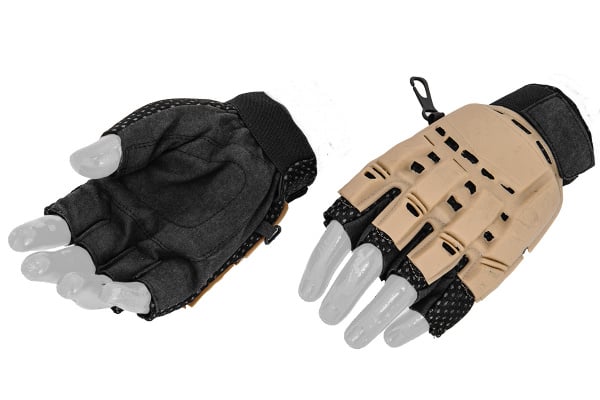 Emerson Armored Half Finger Gloves ( Tan / XL )