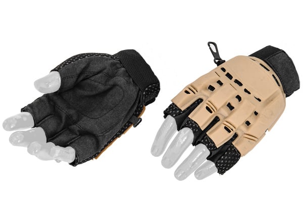 Emerson Armored Half Finger Gloves ( Tan / XS )