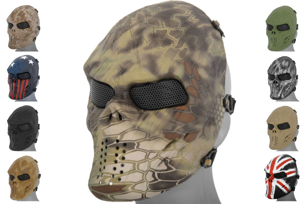 Emerson Villain Skull Mesh Face Mask ( Option )