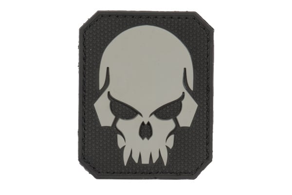 Emerson Pirate Skull PVC Patch ( Gray/ Black  )