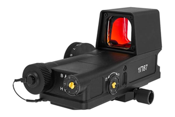 Atlas Custom Works 1P87 Red Dot Sight with Military Reticle (Black)