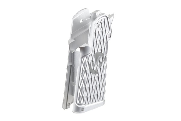 Atlas Custom Works CNC Aluminum Type 6 Grip for TM Marui Hi-Capa GBB Airsoft Pistols (Silver)