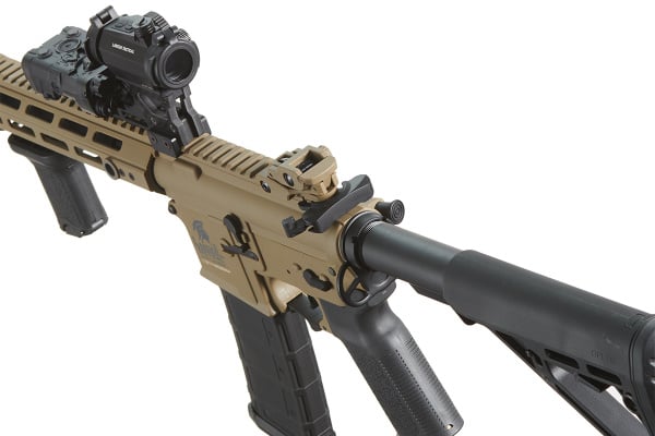 Lancer Tactical Gen 3 Hellion M-LOK 10" Airsoft M4 AEG Field Ready Combo V3 (Tan)