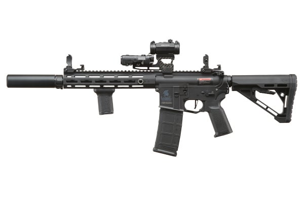 Lancer Tactical Gen 3 Hellion M-LOK 10" Airsoft M4 AEG Field Ready Combo V3 (Black)