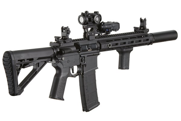 Lancer Tactical Gen 3 Hellion M-LOK 10" Airsoft M4 AEG Field Ready Combo V3 (Black)