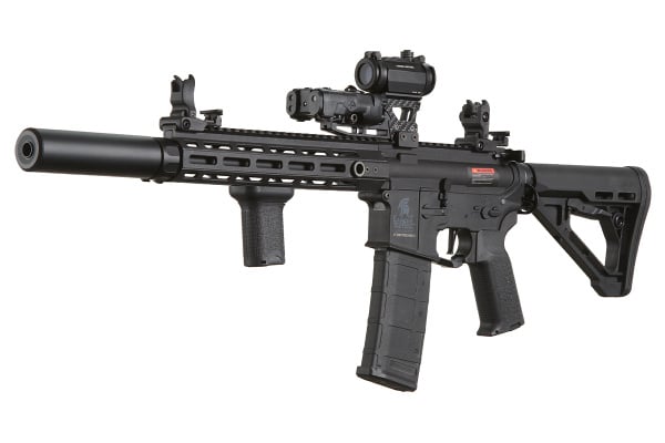 Lancer Tactical Gen 3 Hellion M-LOK 10" Airsoft M4 AEG Field Ready Combo V3 (Black)