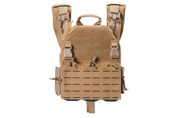 Lancer Tactical 2018 Front/Back Pro Plate Carrier (Tan)