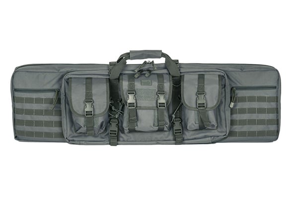 Lancer Tactical MOLLE 42" Double Rifle Bag ( Gray )