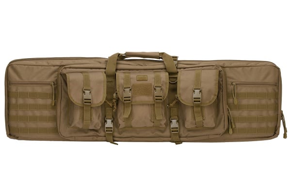 Lancer Tactical MOLLE 42" Double Rifle Bag ( Khaki )