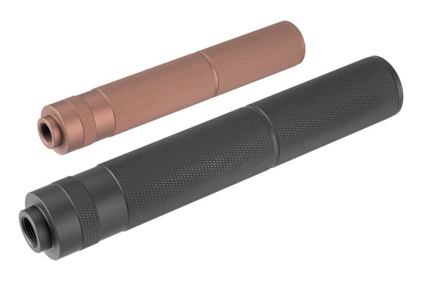 Lancer Tactical 195mm Aluminum Knurled Mock Suppressor ( Option )