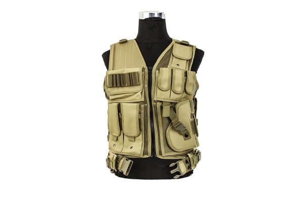 Classic Army Tactical Cross Draw Vest ( Tan )