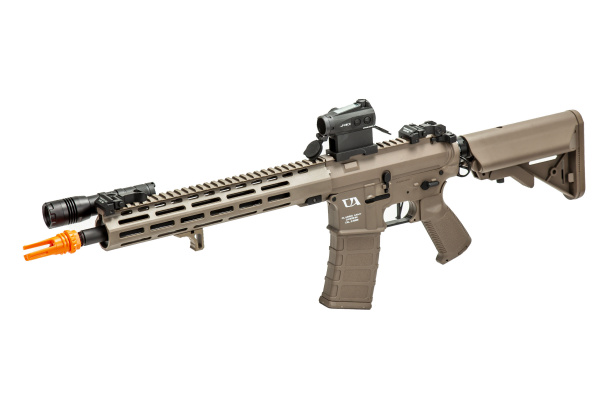 Classic Army Skirmish ECS ML12 M4 M-LOK Carbine AEG Airsoft Rifle Field Ready Combo V2 (Dark Earth)