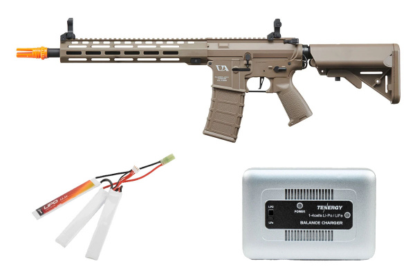 Classic Army Skirmish ECS ML12 M4 Carbine AEG Airsoft Rifle Battery & Charger Combo (Dark Earth)