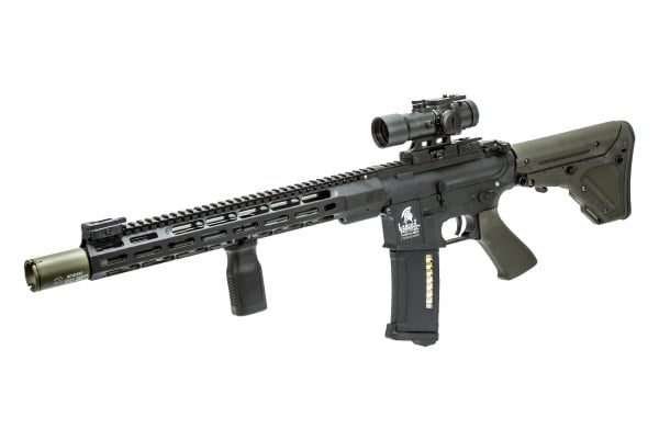 Airsoft GI Custom HEL M4 RECCE AEG Airsoft Rifle ( Black / OD Green )