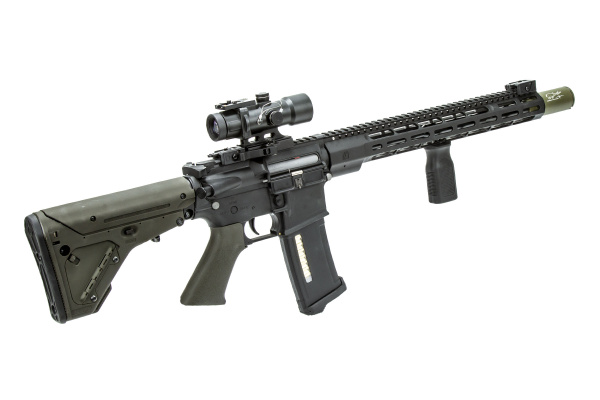 Airsoft GI Custom HEL M4 RECCE AEG Airsoft Rifle ( Black / OD Green )