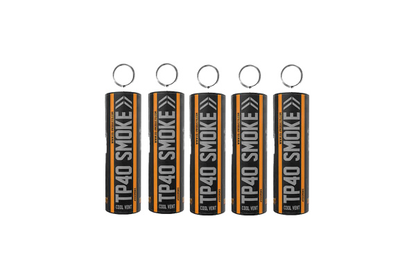 Enola Gaye Top Pull Airsoft Smoke Grenade 5 Pack ( Orange )