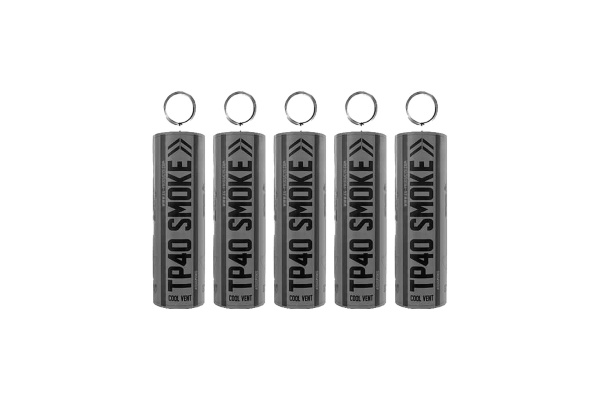 Enola Gaye Top Pull Airsoft Smoke Grenade 5 Pack ( Black )