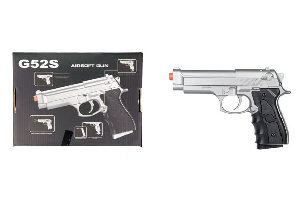 UK Arms G52S M9 Spring Airsoft Pistol ( Silver )