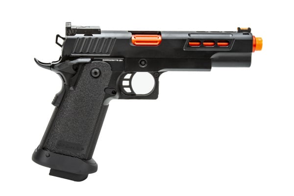 Golden Eagle 3342 OTS .45 Hi-Capa Gas Blowback Pistol w/ Ported Slide ( Black / Red )