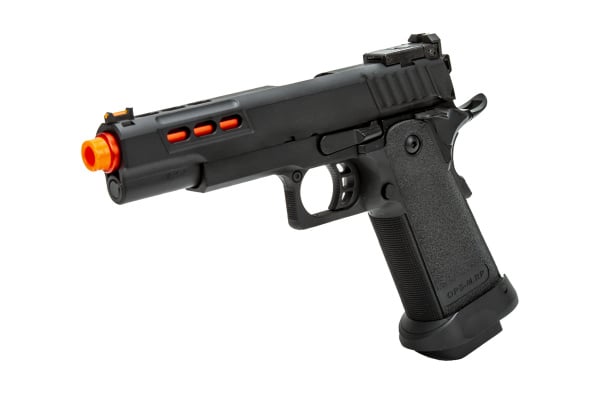 Golden Eagle 3342 OTS .45 Hi-Capa Gas Blowback Pistol w/ Ported Slide ( Black / Red )