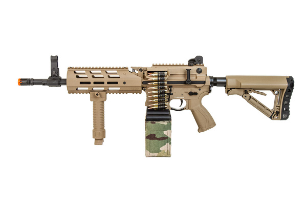 G&G CM16 LMG AEG Airsoft Light Machine Gun ( Tan )