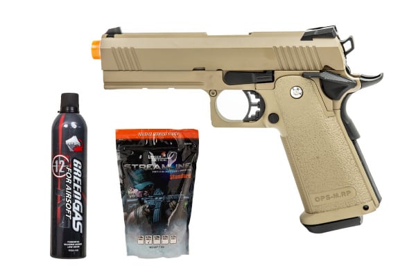 Golden Standard Combo Package Feat: JG Golden Eagle Pistols Lancer Tactical BB's #1