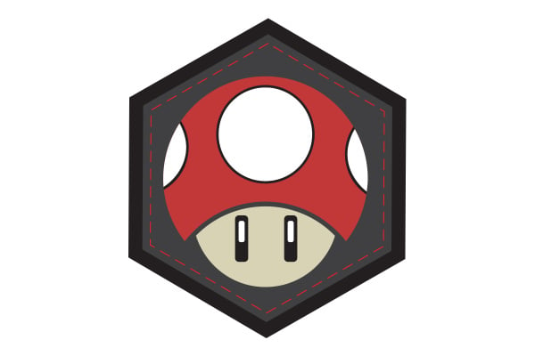 G-Force Toad Mushroom PVC Patch