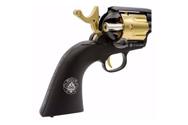 Elite Force Legends Gambler High Stakes Limited Edition CO2 Powered Airsoft Single Action Revolver (Black/Gold)