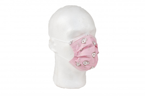 Children Disposable Protective Mask - 50 PCS ( Pink / Puppy )