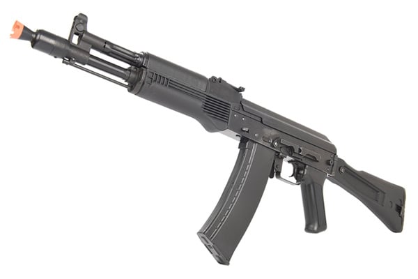 LCT Airsoft AK104 Steel AEG Airsoft Rifle With Folding Stock ( Black )