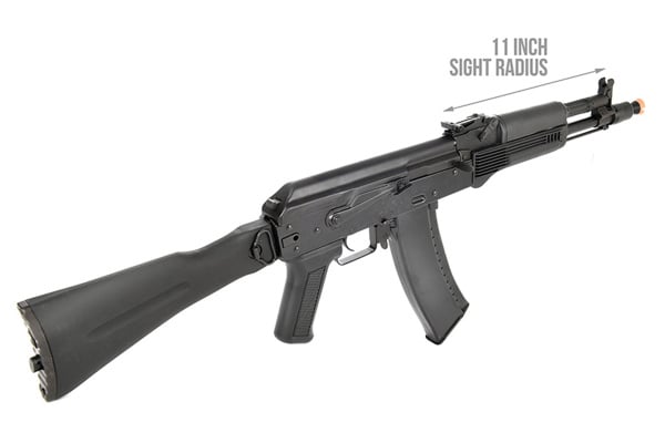 LCT Airsoft AK104 Steel AEG Airsoft Rifle With Folding Stock ( Black )