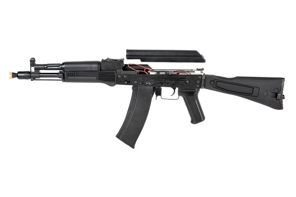 LCT Airsoft AK104 Steel AEG Airsoft Rifle With Folding Stock ( Black )