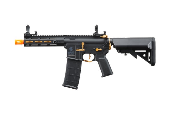 Lancer Tactical Gen 2 Hellion M-LOK 7" Airsoft M4 AEG (Black & Gold)