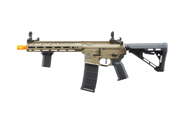 Lancer Tactical Gen 3 Hellion M-LOK 10" Airsoft M4 AEG with Delta Stock (Tan)