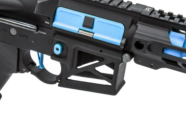 Lancer Tactical Enforcer BATTLE HAWK 4" PDW Skeleton AEG Airsoft Rifle  ( Black / Blue )