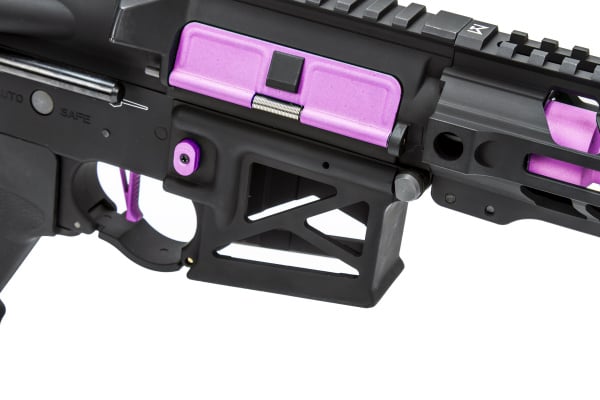 Lancer Tactical Enforcer BATTLE HAWK 4" PDW Skeleton AEG Airsoft Rifle  ( Black / Purple )