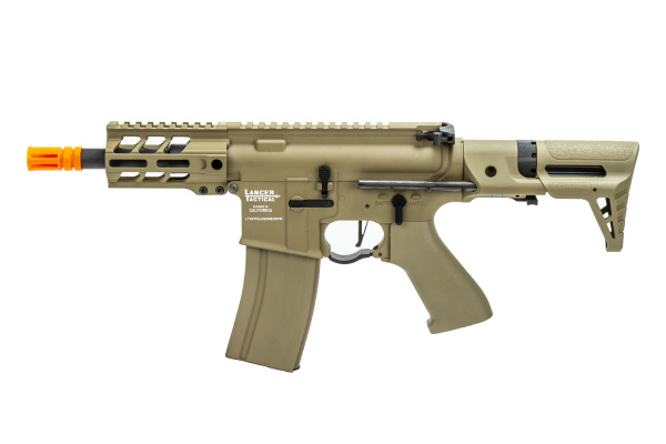 Lancer Tactical Enforcer Proline Gen 2 Battle Hawk 4" PDW AEG Airsoft Rifle ( Tan )