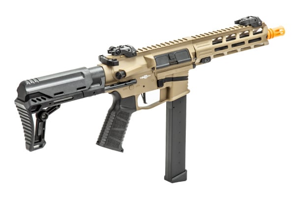 Lancer Tactical Gen 2 9mm Battle CQB Carbine Airsoft AEG (Tan)