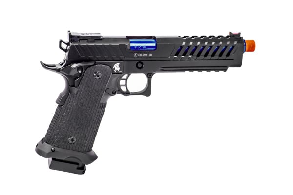 Lancer Tactical Knightshade Hi-Capa Gas Blowback Airsoft Pistol (Black / Blue)