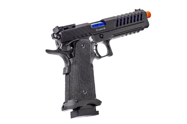 Lancer Tactical Knightshade Hi-Capa Gas Blowback Airsoft Pistol (Black / Blue)