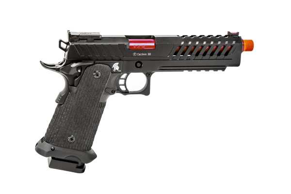 Lancer Tactical Knightshade Hi-Capa Gas Blowback Airsoft Pistol (Black / Red)