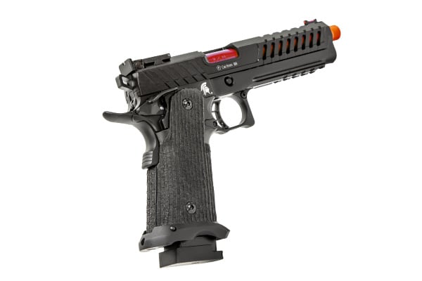 Lancer Tactical Knightshade Hi-Capa Gas Blowback Airsoft Pistol (Black / Red)