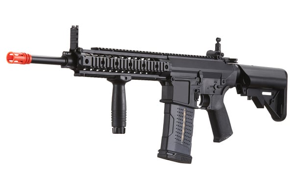 Lancer Tactical Battleaxe 308 AEG Airsoft Rifle w/ SopMod Stock & RIS Handguard (Black)