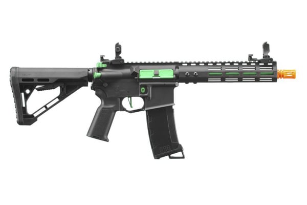 Lancer Tactical Gen 3 Archon 9" M-LOK M4 Airsoft Rifle w/ Delta Stock (Black & Green)