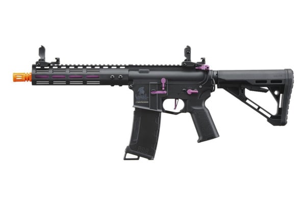 Lancer Tactical Gen 3 Archon 9" M-LOK M4 Airsoft Rifle w/ Delta Stock (Black & Purple)