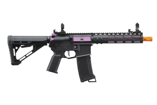 Lancer Tactical Gen 3 Archon 9" M-LOK M4 Airsoft Rifle w/ Delta Stock (Black & Purple)