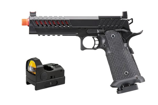 Pistol Warrior Package #6 Feat. Lancer Tactical GBB Hi-Capa and Red Dot Sight