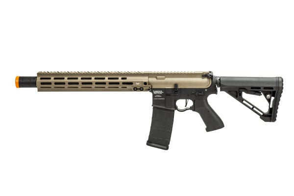 Lancer Tactical Nitro 13" M-LOK Proline Series LT-38QV13-G2-ME Full Metal M4 Airsoft Rifle w/ Delta Stock Mock Suppressor & ETU