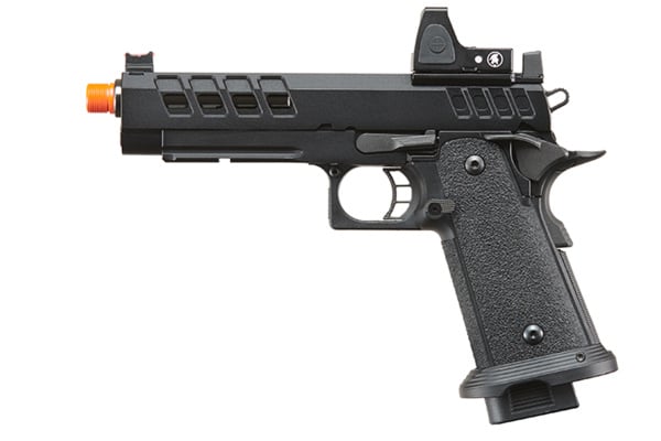 Lancer Tactical Heracles Hi-Capa Gas Blowback Airsoft Pistol w/ Optic (Black)